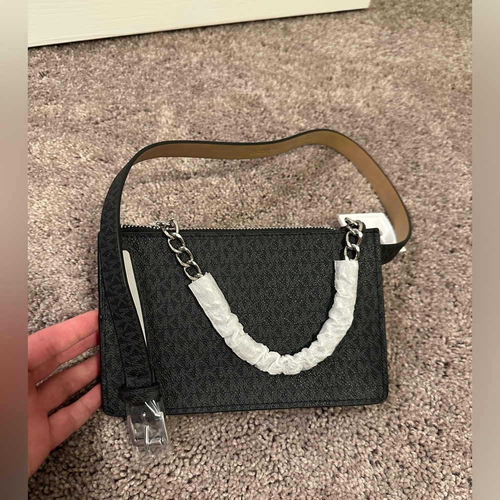 MK belt purse with gold chain new with tag